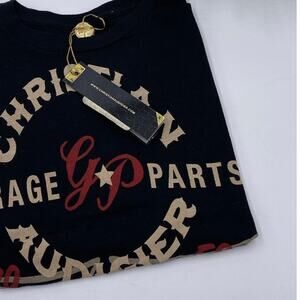 Christian Audigier LA Garage Parts Black Cotton‎ T Shirt Size Sm Overdrive New